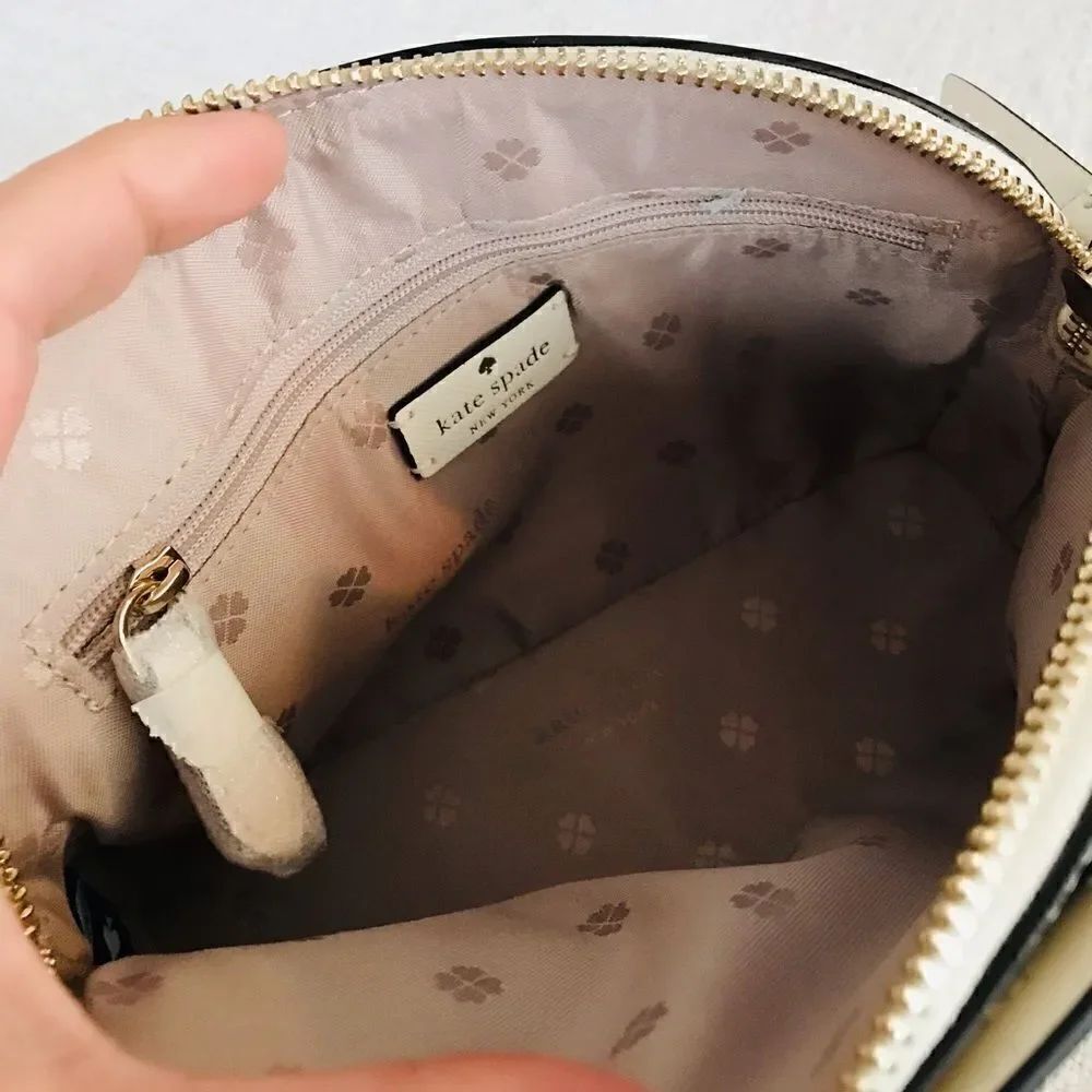 KATE SPADE NEW YORK | BRAND NEW | Saffiano Leather Crossbody Bag in Bone. - Picture 6 of 14